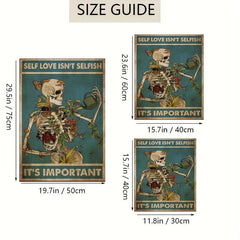 Human Skeleton Abstract Illustration Poster Wall Art