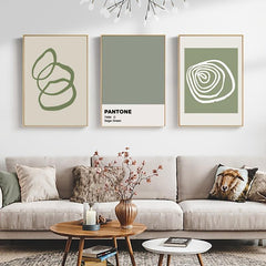 3pcs Modern Silk Wall Art Print Home Decor For Living Room 15.7x19.6