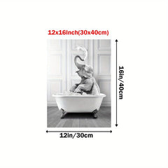 Funny Bathroom Wall Decor - Unique Guest Bathroom Art