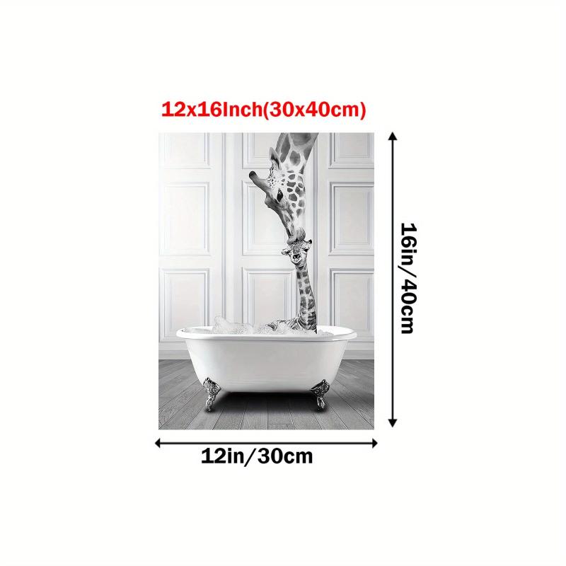 Funny Bathroom Wall Decor - Unique Guest Bathroom Art