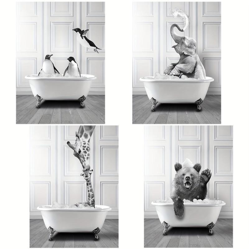 Funny Bathroom Wall Decor - Unique Guest Bathroom Art