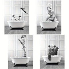 Funny Bathroom Wall Decor - Unique Guest Bathroom Art