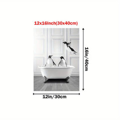 Funny Bathroom Wall Decor - Unique Guest Bathroom Art