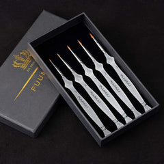 5pcs Detail Paint Brushes for Watercolor Acrylic Face Nail Art Models