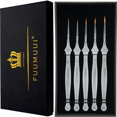 5pcs Detail Paint Brushes for Watercolor Acrylic Face Nail Art Models