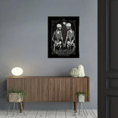 Halloween Canvas Poster Modern Art Skeleton Poster