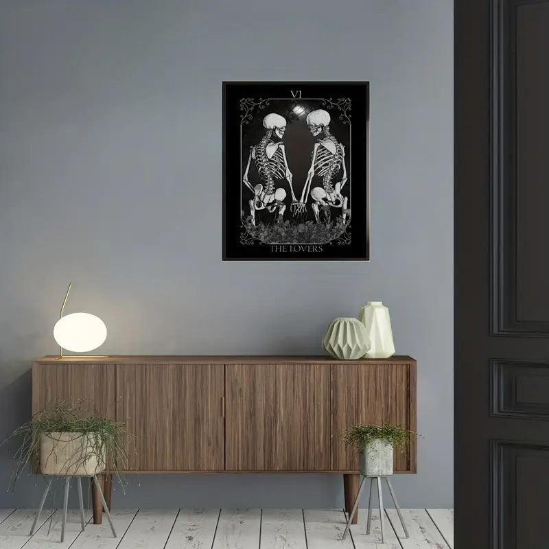 Halloween Canvas Poster Modern Art Skeleton Poster