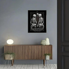 Halloween Canvas Poster Modern Art Skeleton Poster
