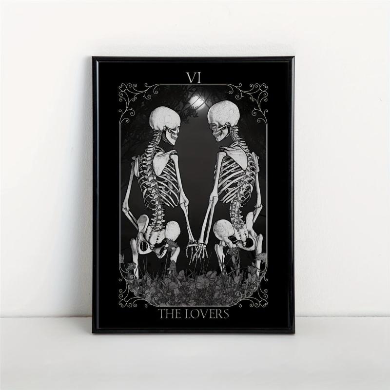Halloween Canvas Poster Modern Art Skeleton Poster