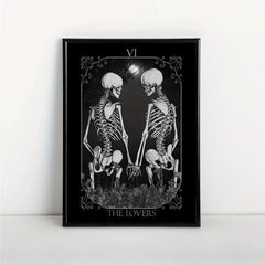 Halloween Canvas Poster Modern Art Skeleton Poster