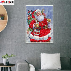 Santa Claus Christmas DIY Rhinestone Painting Kit