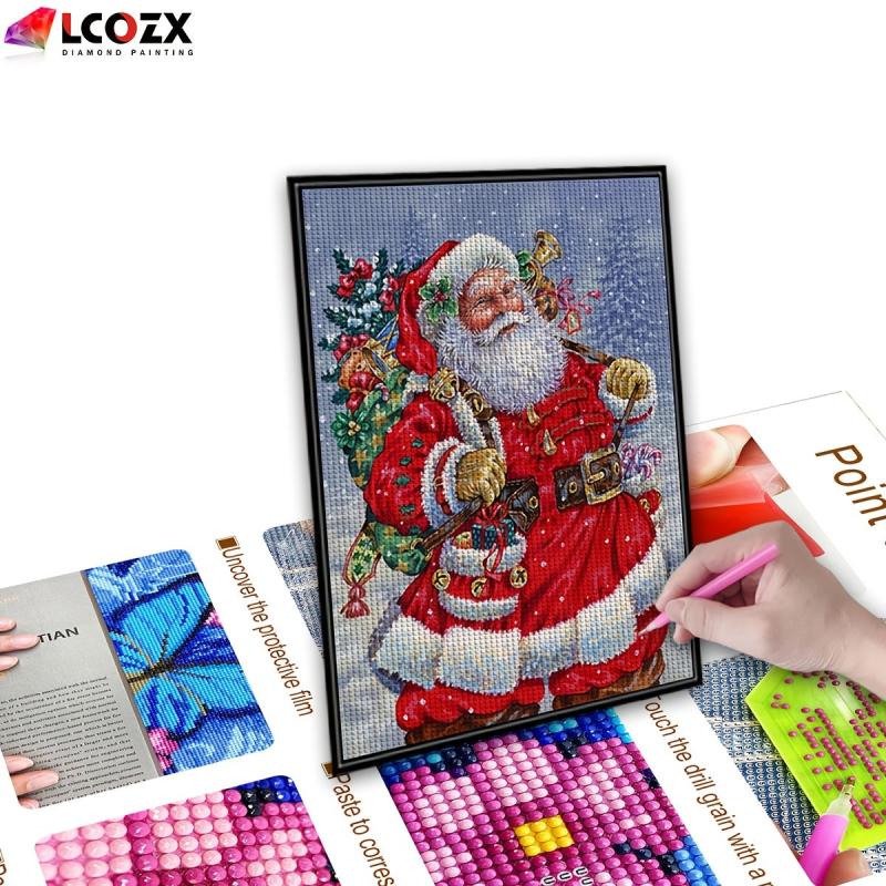 Santa Claus Christmas DIY Rhinestone Painting Kit