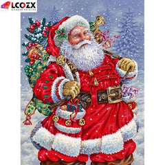 Santa Claus Christmas DIY Rhinestone Painting Kit