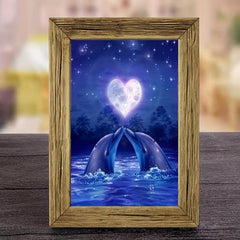 Love Dolphin DIY Diamond Painting Animal Home Gift Set