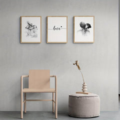 3pcs Abstract Love and Lover Painting Cores for Home