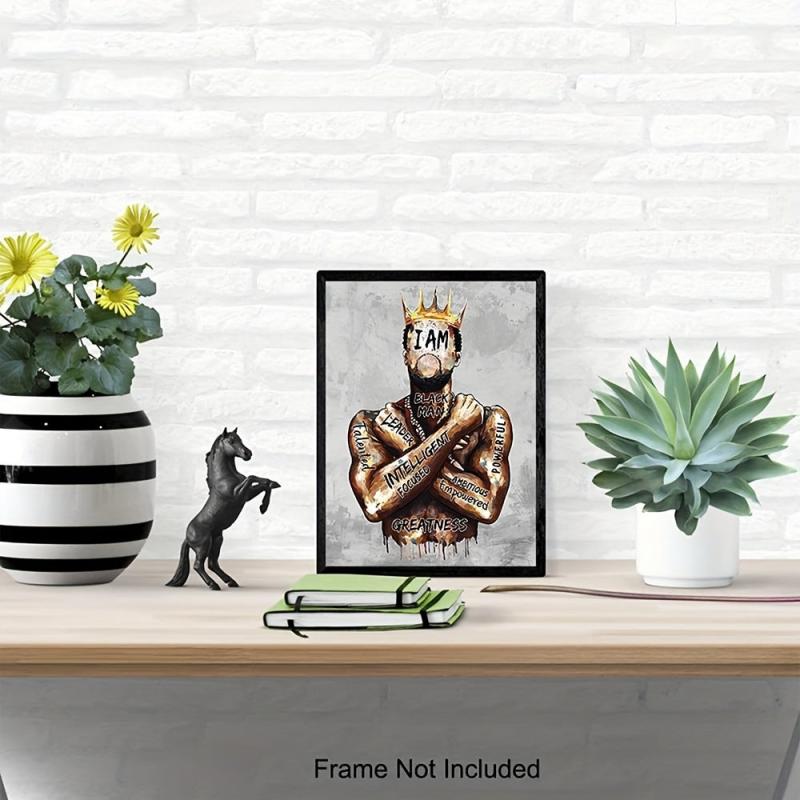 Canvas Poster African American Wall Decor Motivational Quotes Ideal Gift