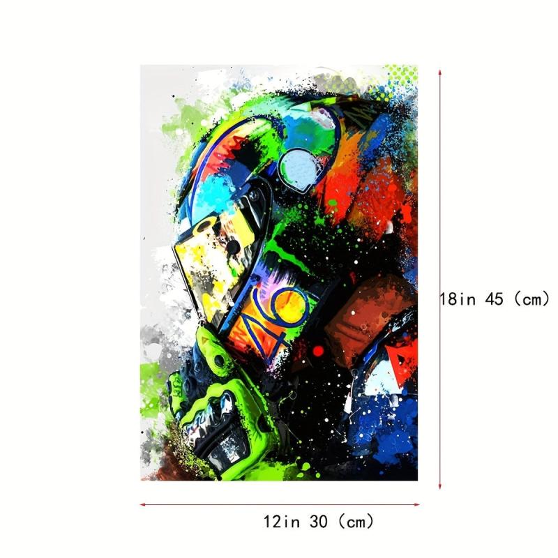 Motorcycle Painting On Canvas Wall Art for Home Wall Decor