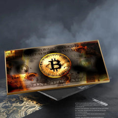 Modern Bitcoin Painting On Canvas Wall Art for Home