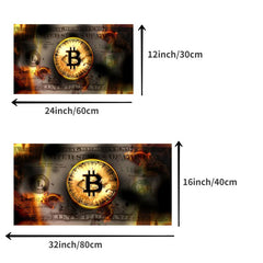 Modern Bitcoin Painting On Canvas Wall Art for Home