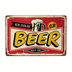 Metal Aluminum Sign Come In We're Open Store Bar Open And Cheers Bar Signs