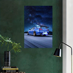 Car Painting On Canvas Wall Artwork for Home Decor