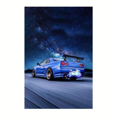 Car Painting On Canvas Wall Artwork for Home Decor