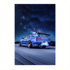Car Painting On Canvas Wall Artwork for Home Decor