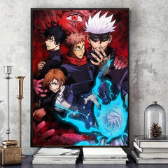 Japanese Anime Character Painting on Canvas Wall Art