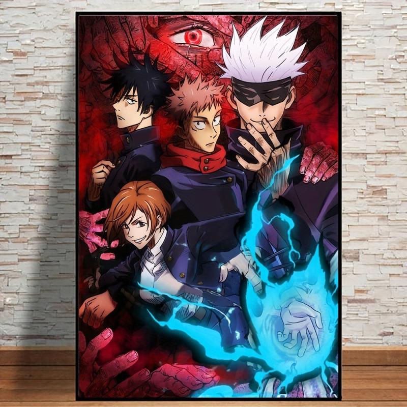 Japanese Anime Character Painting on Canvas Wall Art