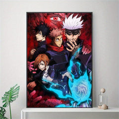 Japanese Anime Character Painting on Canvas Wall Art