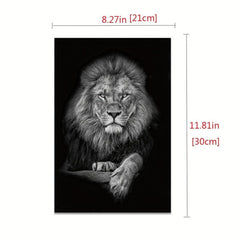 Animal Canvas Painting Wall Art Lion Elephant Horse Posters For Living Room