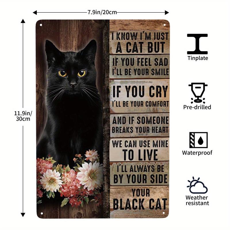 Vintage Tin Sign Whiskered Angels Cat Lover's Gift