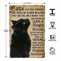 Vintage Tin Sign Whiskered Angels Cat Lover's Gift