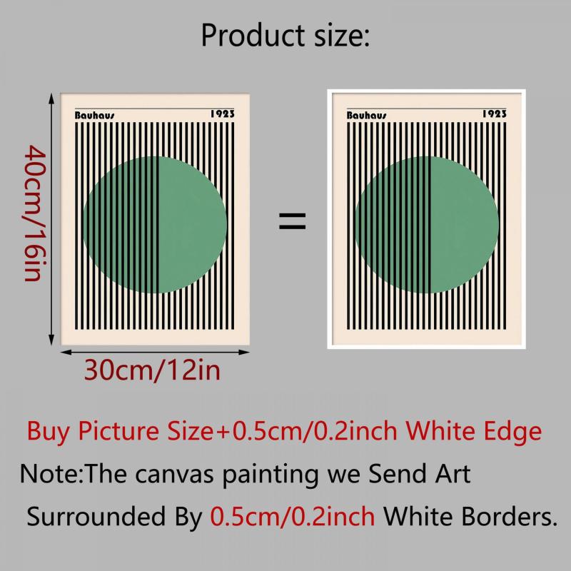 Green Circle Visual Wall Art Posters For Home Decor