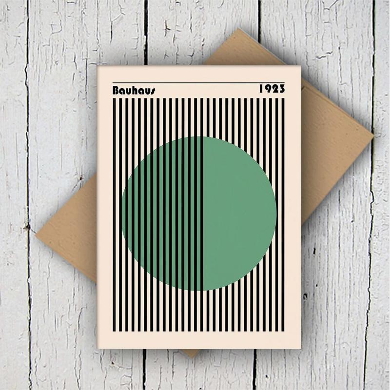 Green Circle Visual Wall Art Posters For Home Decor