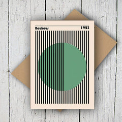 Green Circle Visual Wall Art Posters For Home Decor
