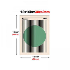 Green Circle Visual Wall Art Posters For Home Decor