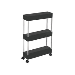 Slim Storage Cart 3-4 Tier Bathroom Rolling Utility Cart
