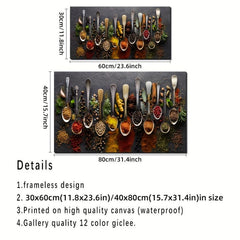 Kitchen Spice Wall Art - Modern Canvas Poster