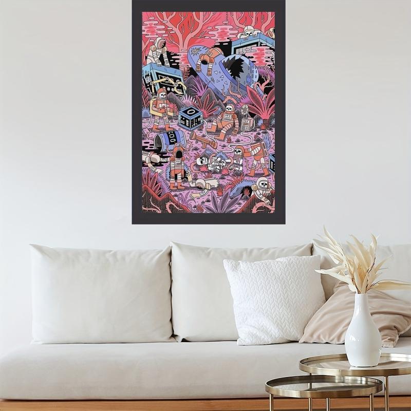 Y2k Art Chaos Poster Canvas Art Room Decoration Painting