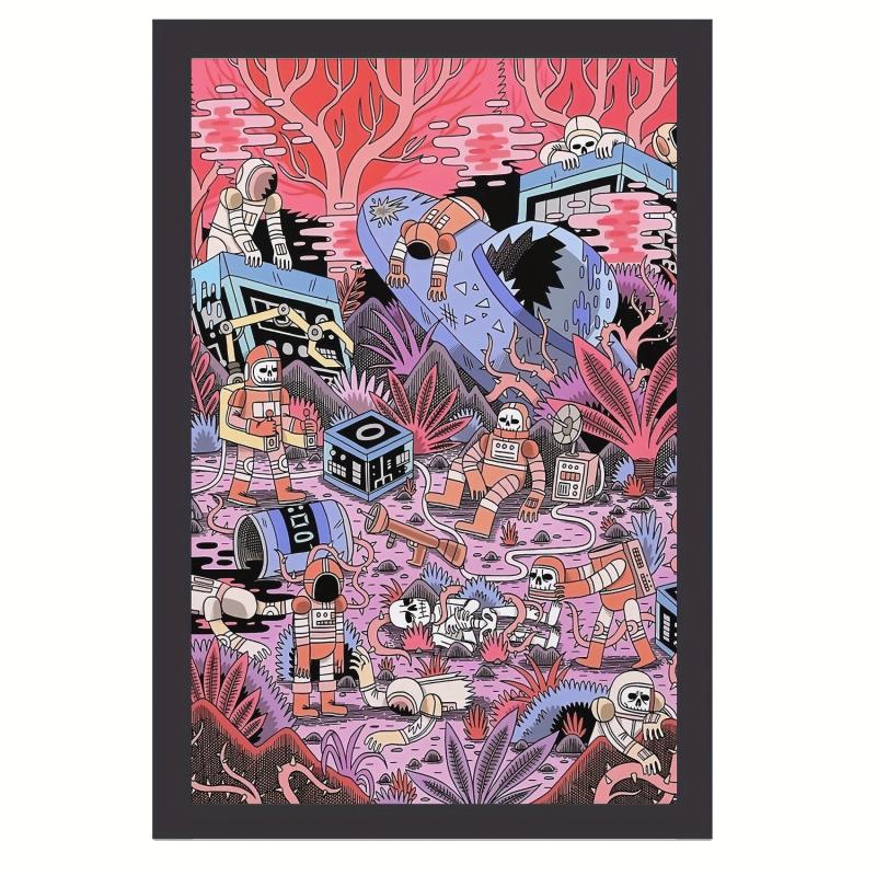 Y2k Art Chaos Poster Canvas Art Room Decoration Painting