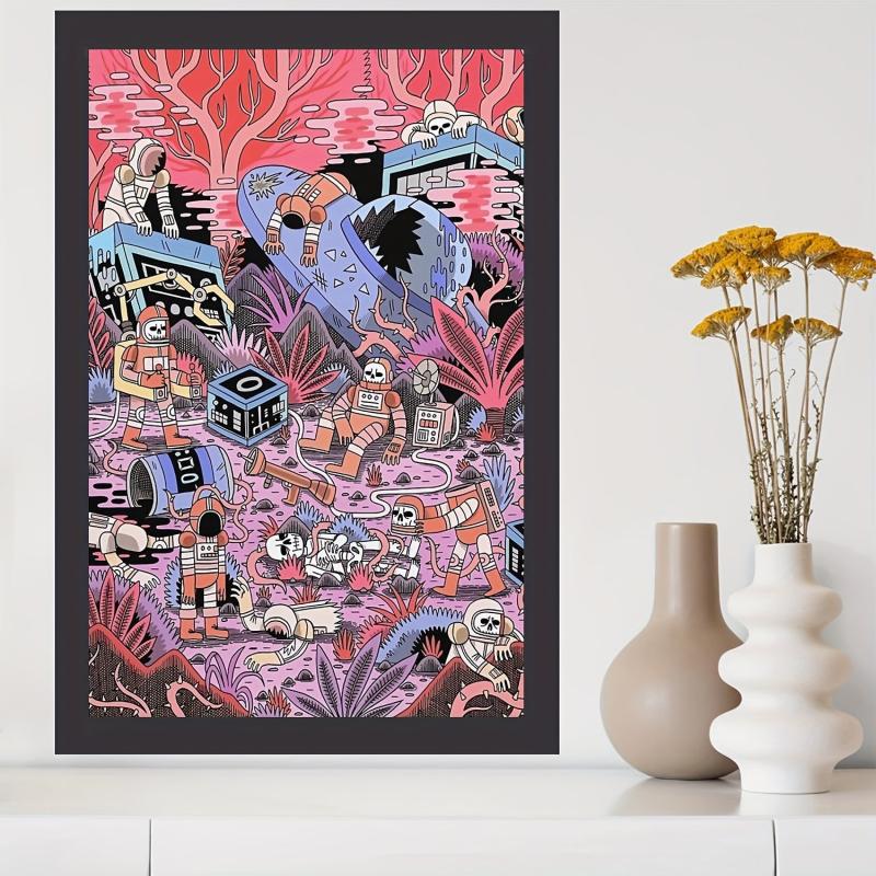 Y2k Art Chaos Poster Canvas Art Room Decoration Painting