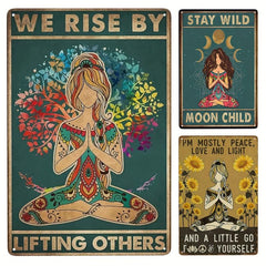 Moon Decor Gift Tin Sign Stay Wild Moon Child Witch And Witchy Decor Kitchen Met