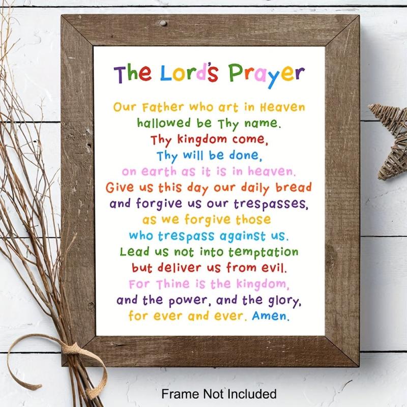 Canvas Poster Modern Religion Art Decor For Church Sunday School Classroom