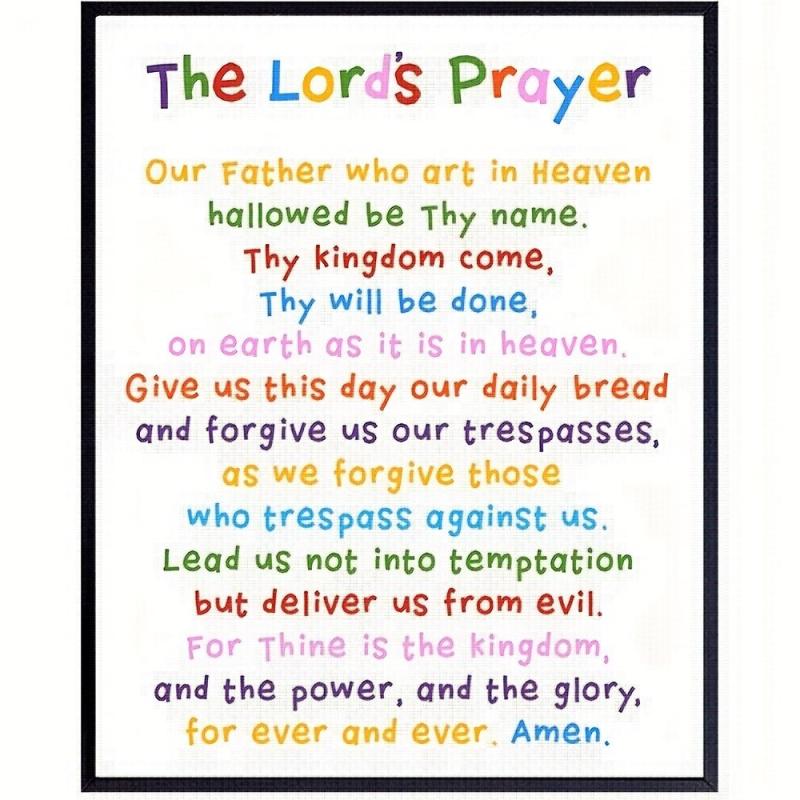 Canvas Poster Modern Religion Art Decor For Church Sunday School Classroom