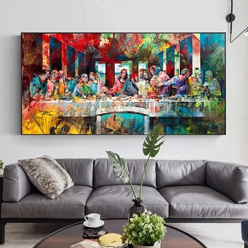 Modern Artistic Graffiti The Last Supper Home Decorative Painting