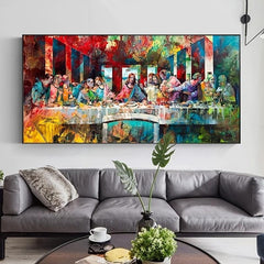 Modern Artistic Graffiti The Last Supper Home Decorative Painting