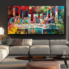Modern Artistic Graffiti The Last Supper Home Decorative Painting