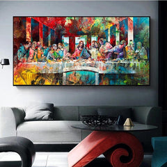 Modern Artistic Graffiti The Last Supper Home Decorative Painting