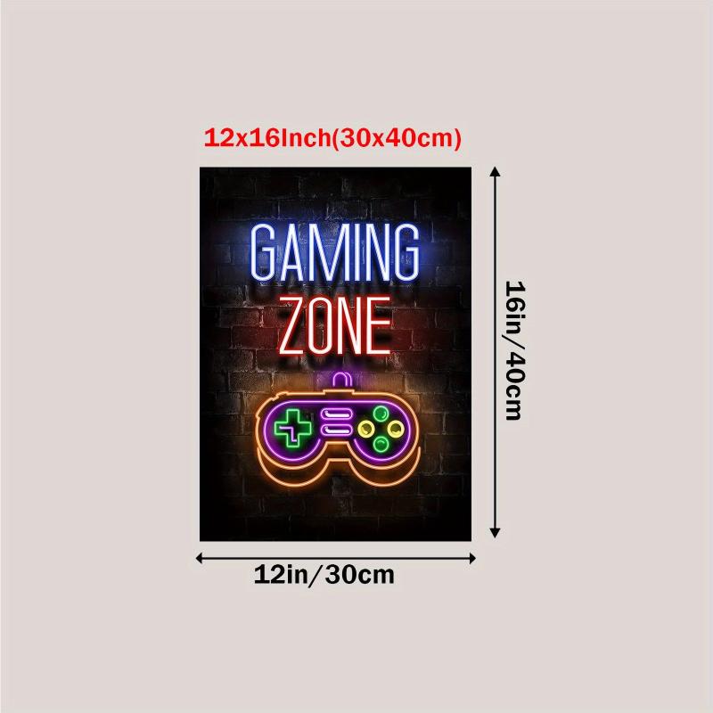 Gaming Posters Canvas Painting Decor Boys Wall Art Gamer Decorations